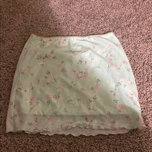 SHEIN Cream Mini Pencil Skirt Casual Resort Wear